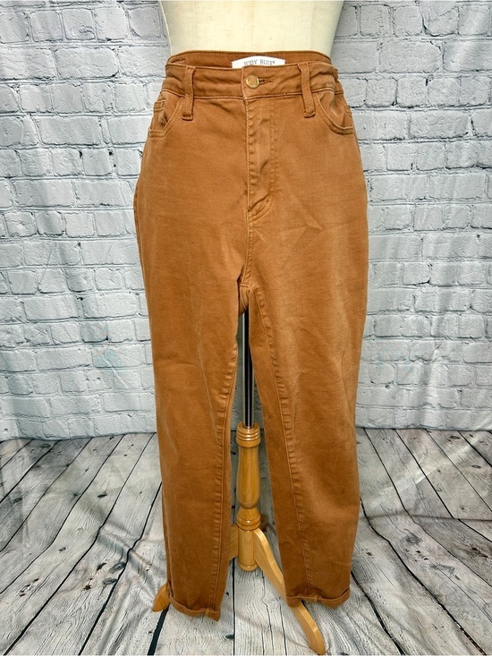 Judy Blue Denim - Judy Blue Jeans Womens 9/29 Caramel Brown High Rise Straight Leg Stretch Denim